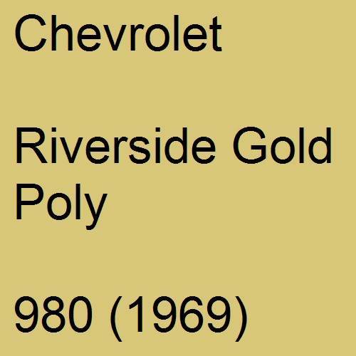 Chevrolet, Riverside Gold Poly, 980 (1969).